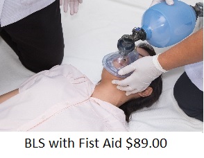 BLS with First Aid Course $89.00