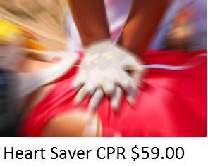 Heartsaver CPR $59.00