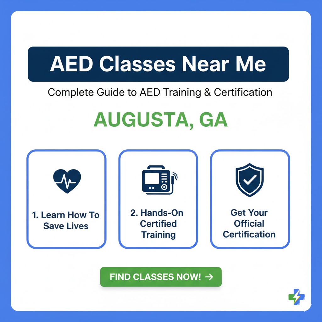AED Classes Near Me: Complete Guide to AED Training & Certification in Augusta, GA