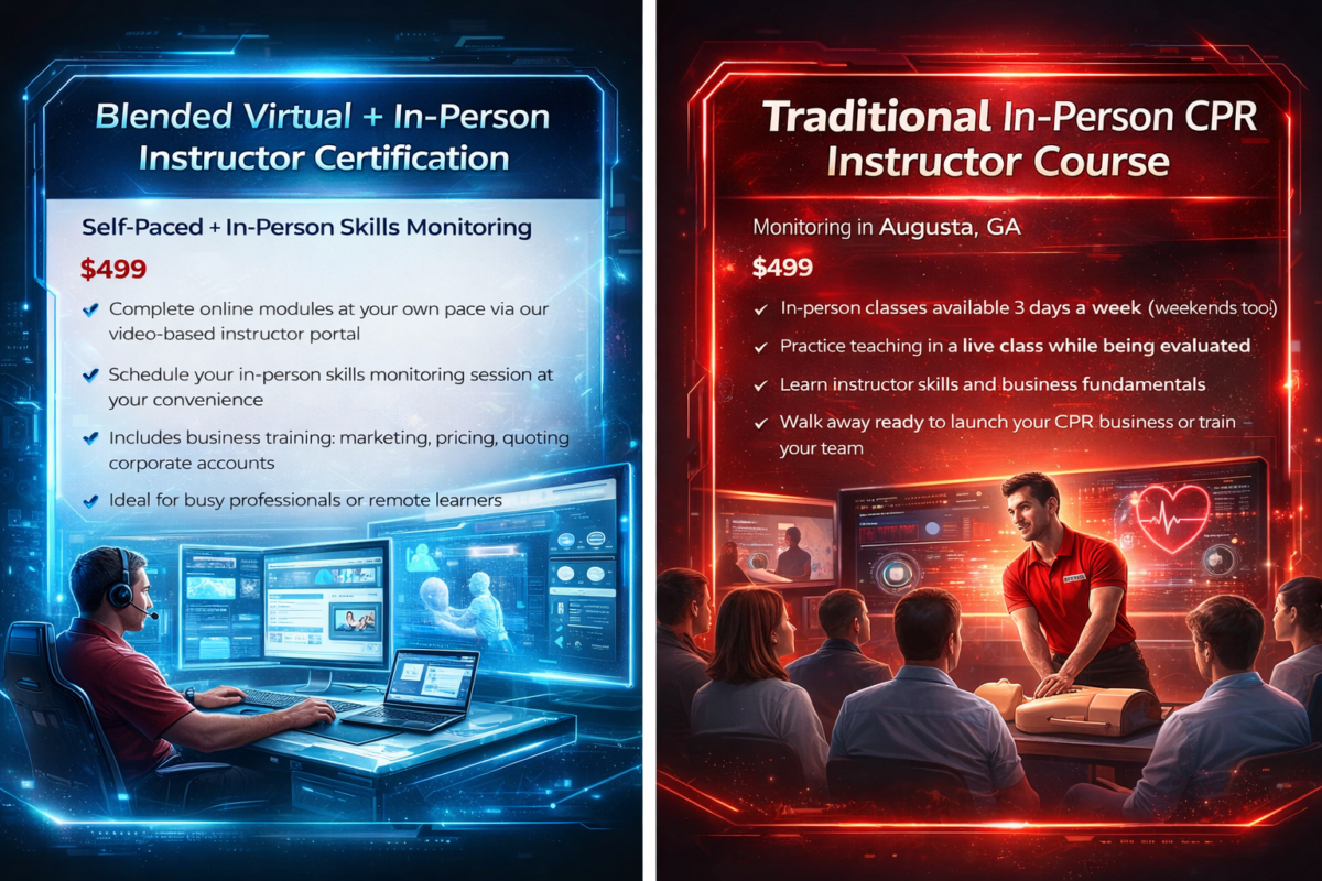 Become a Certified CPR & BLS Instructor in Augusta, GA