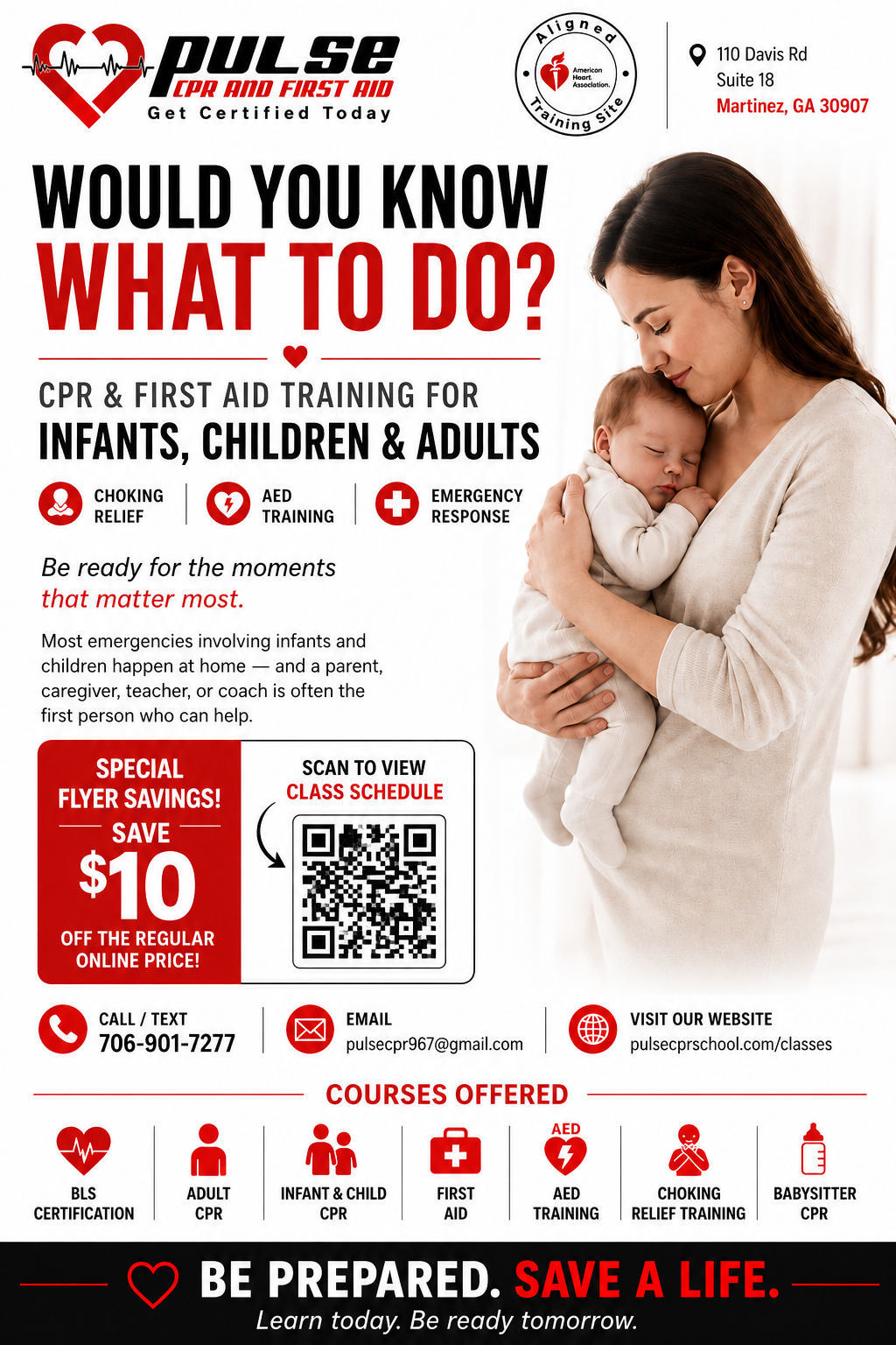 CPR Classes Near Me in Martinez, GA | Pulse CPR & First Aid School – CSRA's #1 Certified Training Center